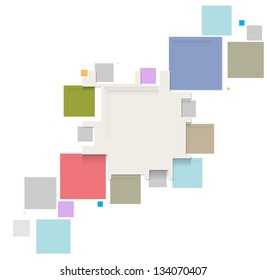 abstract structure circuit computer cube technology business background