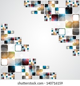 abstract structure circuit computer cube technology business background
