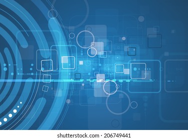 abstract structure circuit computer cube technology business background