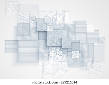 abstract structure circuit computer cube technology business background