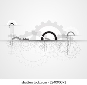 abstract structure circuit computer cube technology business background