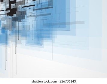 abstract structure circuit computer cube technology business background