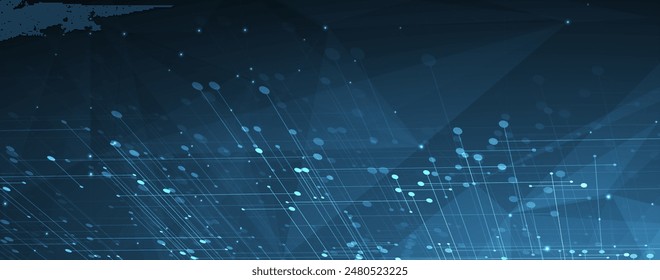 Abstract structure circuit computer cube technology business background