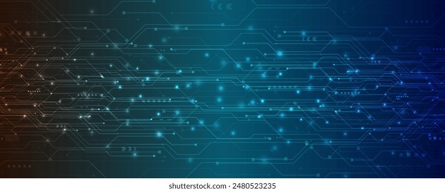 Abstract structure circuit computer cube technology business background