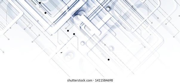 abstract structure circuit computer technology business background
