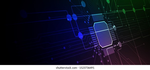 abstract structure circuit computer technology business background