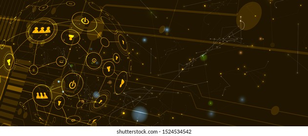 abstract structure circuit computer technology business background
