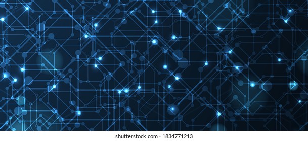abstract structure circuit computer technology business background