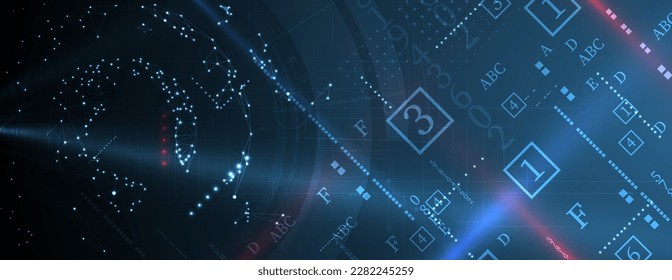 abstract structure circuit computer technology business background