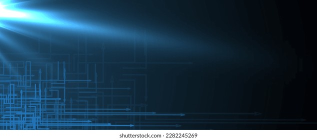 abstract structure circuit computer technology business background