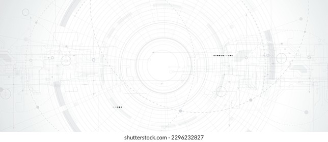 Abstract structure circuit computer technology business background