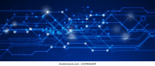 Abstract structure circuit computer technology business background