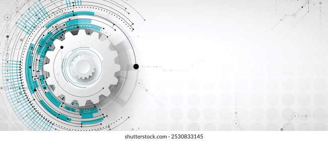Abstract structure circuit computer technology business background