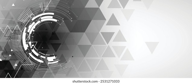 abstract structure circuit computer technology business background