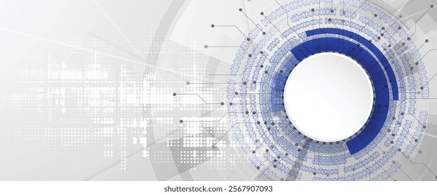 Abstract structure circuit computer  technology business and science background