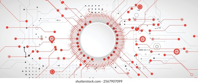 Abstract structure circuit computer  technology business and science background