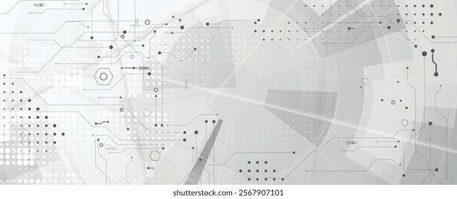 Abstract structure circuit computer  technology business and science background