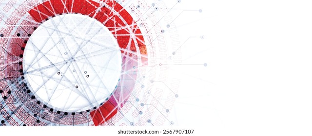 Abstract structure circuit computer  technology business and science background