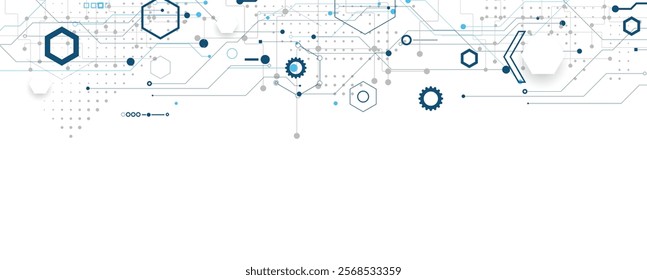 abstract structure circuit computer technology business background