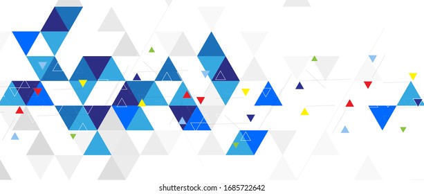 abstract structure circuit computer triangle technology business background