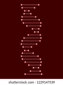 Abstract structure of human DNA. Vector DNA.