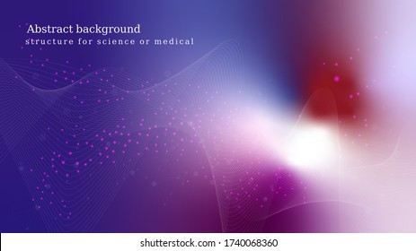 Abstract structure for science or medical background genetic engineering and gene manipulation. Innovation technology concept network scientific research.