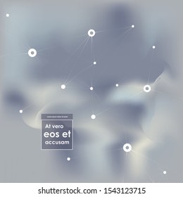Abstract structure. Scientific connections molecules for medicine, biology and chemistry. Vector illustration.