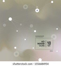 Abstract structure. Scientific connections molecules for medicine, biology and chemistry. Vector illustration.