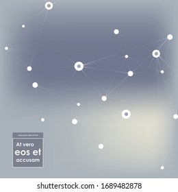 Abstract structure. Scientific connections molecules for medicine, biology and chemistry. Vector illustration.