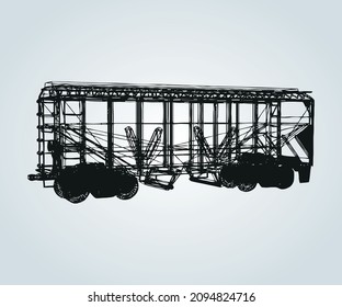 estructura abstracta del vehículo para ilustración