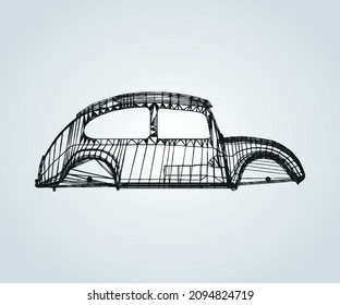 abstract structure of vehicle for illustration