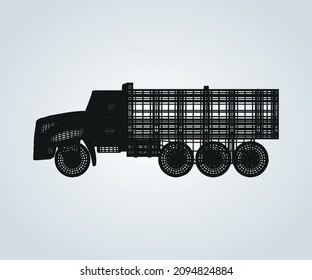 abstract structure of vehicle for illustration