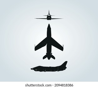 abstract structure of war plane for illustration