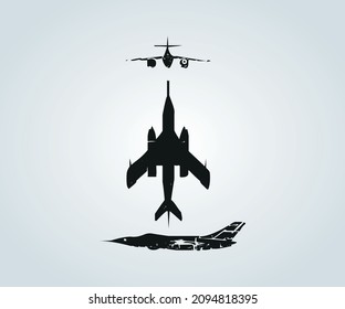 abstract structure of war plane for illustration