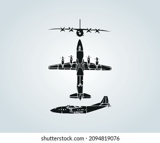estructura abstracta del plano de guerra para ilustración