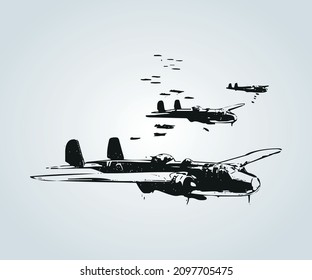 Abstract structure of war plane for illustration