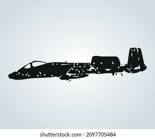 Abstract structure of war plane for illustration