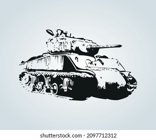 abstract structure of war tank for illustration