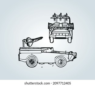 estructura abstracta del tanque de guerra para ilustración
