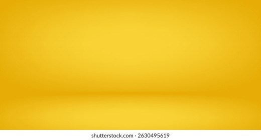 Abstractas fondos de estudio. paredes amarillas para Fotografía espacio Vector simple conjunto con gradiente brillante proyector arte moderno