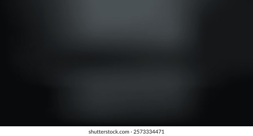 Abstract studio light background. Black empty room with one spotlight. Dark studio can used for background and display brand or product. Black edition. illustration