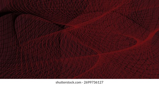 Abstrato Impressionante padrão de linha de contorno. O arranjo de linhas onduladas forma uma arte abstrata elegante.