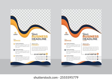 Abstract style business proposal or modern flyer design template
