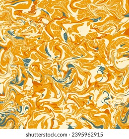 Estilo abstracto de diseño caótico ondulado beige-biue-naranja - fondo. Ilustración vectorial multicolor para tarjetas, empresas, banners, papel tapiz, textiles
