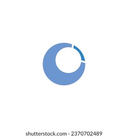 Abstract style circle logo can be used as app and tech company logo