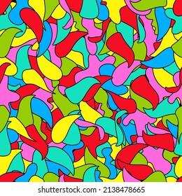 Abstract style colorful seamless vector background