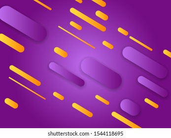 Abstract style composition with geometric shapes in various colors. Vector illustration.

