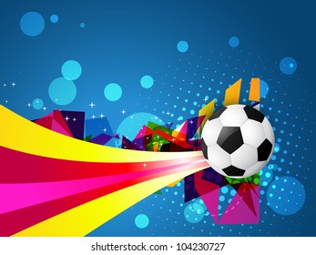 abstract style football design vector