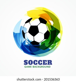 abstract style football game background design