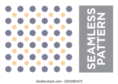Abstract Style Geometric Seamless Pattern Simple Print Vector Repeating Texture
